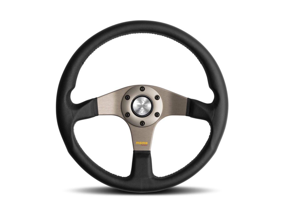 MOMO Tuner Silver 350mm Steering Wheel - Revspeed Automotive