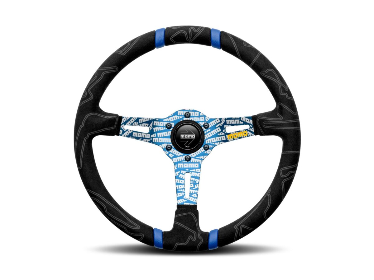 MOMO ULTRA Blue 350mm Steering Wheel