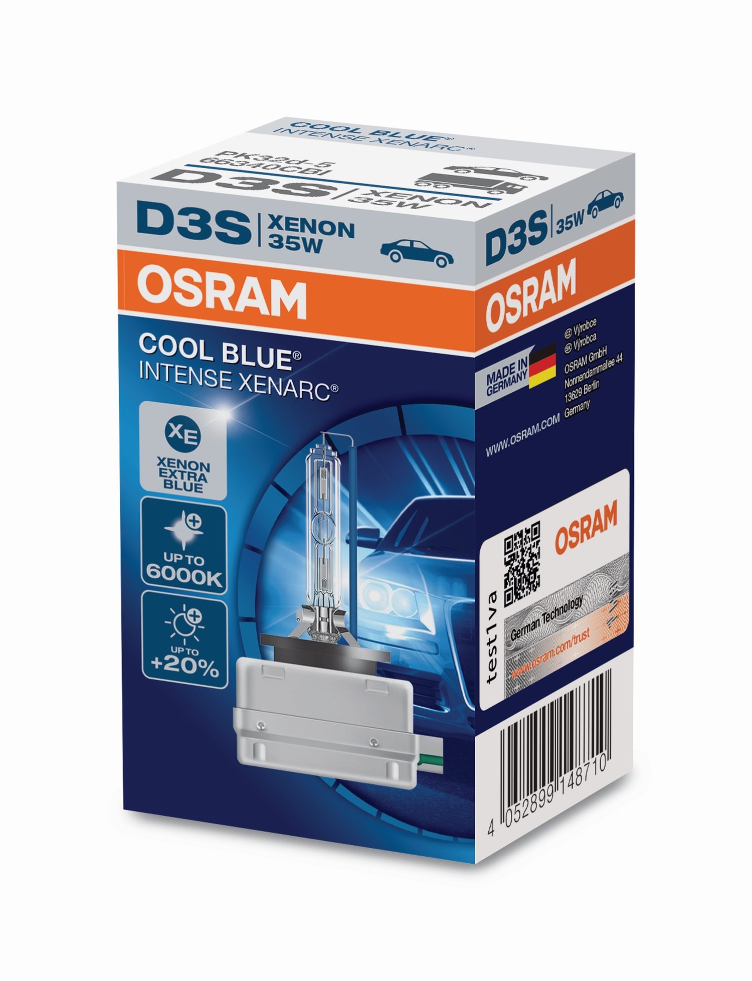 OSRAM XENARC Cool Boost D3S, HID headlamp, 66340…