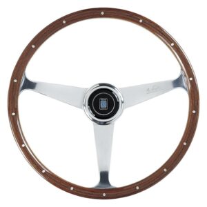 NARDI ND Anni '50 Steering Wheel 380mm - Wood / Polished Spokes