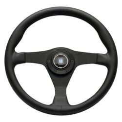 NARDI ND Gara 3/0 Steering Wheel 350mm - Black Leather / Black Spokes