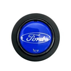 Ford Blue Steering Wheel Horn Push Button 58mm - Round Lip