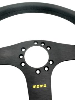 HONDA NSX-R Steering Wheel 350mm Kit - Black Leather Black Spokes Black Stitching