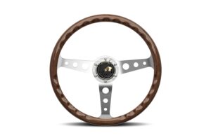 MOMO Indy ANNIVERSARIO Steering Wheel 350mm - Wood Polished Spokes