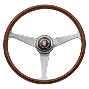 NARDI Italy Anni '60 380mm Steering Wheel Mahogany Wood With Glossy Spokes