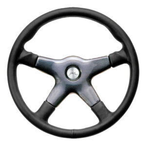 Luisi Giba 4 Steering Wheel 365mm - Black Leather / Carbon-Look Spokes