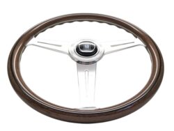 NARDI ND Classic Steering Wheel 360mm - Mahogany Wood / Flat Polished Spokes