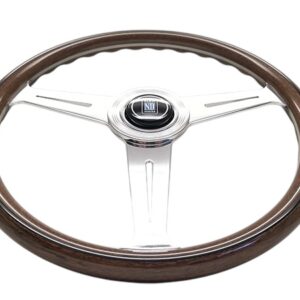 NARDI ND Classic Steering Wheel 360mm - Mahogany Wood / Flat Polished Spokes