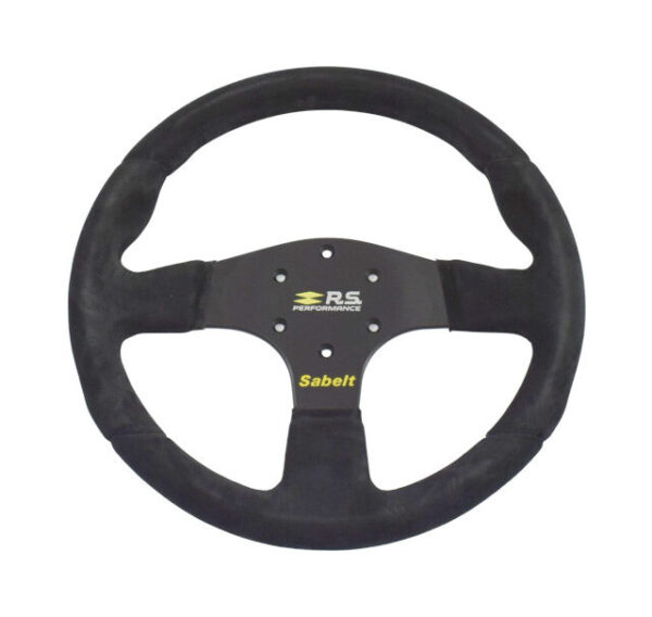 Sabelt Renault R.S. Performance Cup Steering Wheel 330mm - Black Suede / Black Spokes