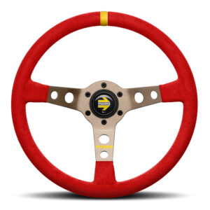 MOMO Mod.07 Microfiber Steering Wheel 350mm - Red Microfiber / Anthracite Spokes